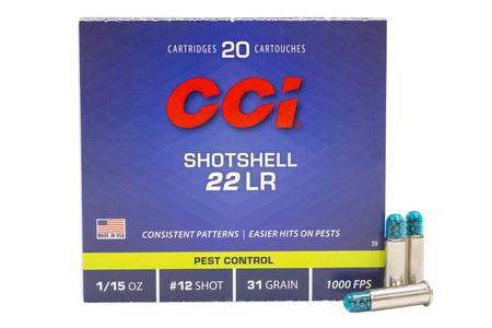 CCI AMMUNITION 22 LR Shotshell 31 gr #12 Shot 20/Box