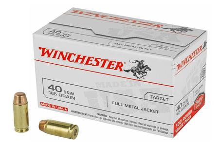 WINCHESTER AMMO 40SW 165 gr FMJ 100 Round Value Pack