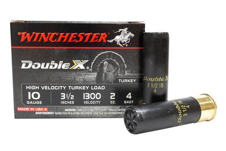 WINCHESTER AMMO 10 Gauge 3-1/2 Inch 2 oz #4 Shot Double X 10/Box