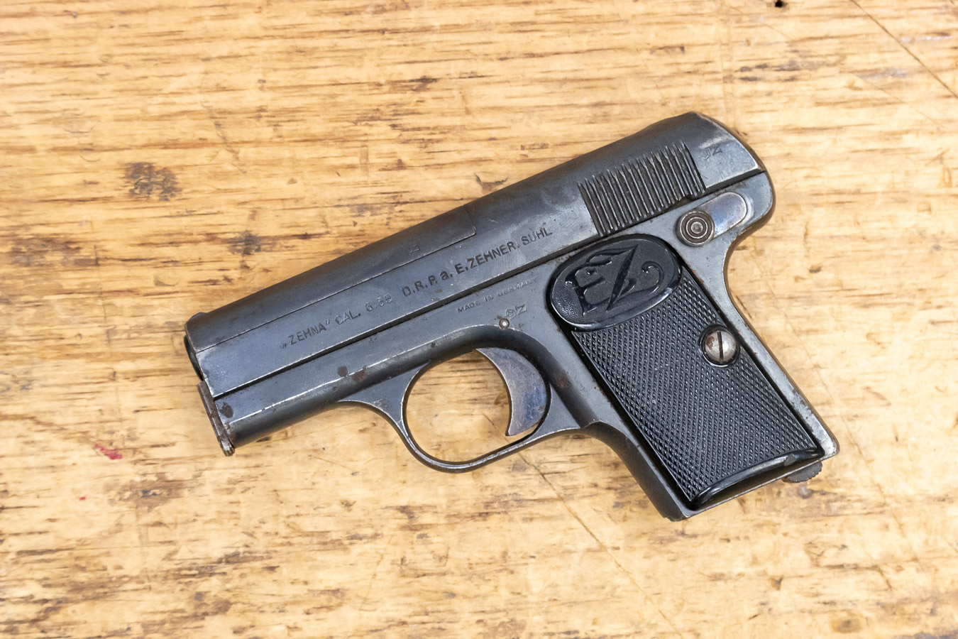 E Zehner Type II Zehna Cal 6.35 Police Trade-in Pistol (No Magazine)