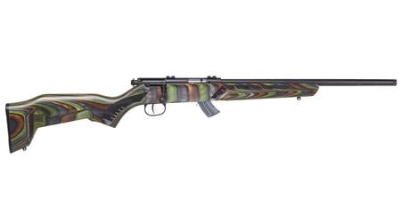 SAVAGE Mark II Minimalist 22LR Bolt-Action Rifle with Green Laminate Stock