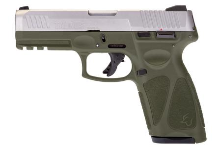 G3 9MM PISTOL WITH STAINLESS STEEL SLIDE AND OLIVE DRAB GREEN FRAME