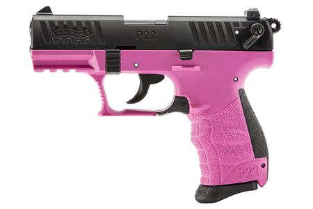 WALTHER P22Q 22LR Rimfire Pistol with Hot Pink Frame