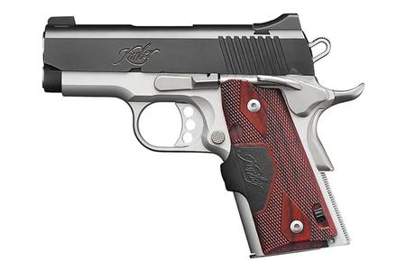 KIMBER ULTRA CARRY II 45 ACP PISTOL WITH CRIMSON TRACE GREEN LASERGRIPS