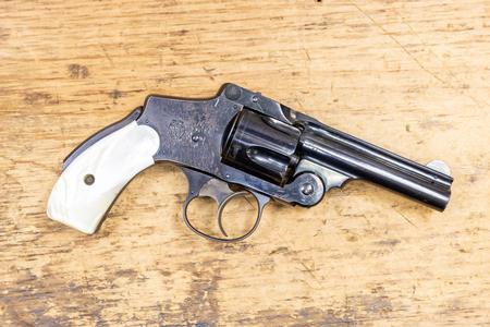 SMITH AND WESSON 38 SW Police Trade-in Top-Break Revolver with Pearl Grips
