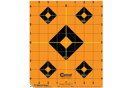 CALDWELL Orange Peel Sight-In Target 8 Inch 5 Pack