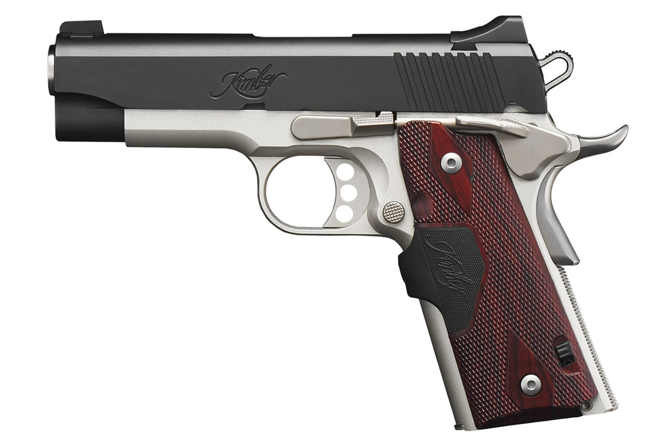 KIMBER PRO CARRY II 9MM PISTOL WITH CHECKERED ROSEWOOD LASERGRIPS