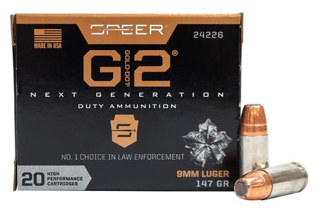 Speer 9mm Luger 147 gr Gold Dot G2 Jacketed Hollow Point 20/Box