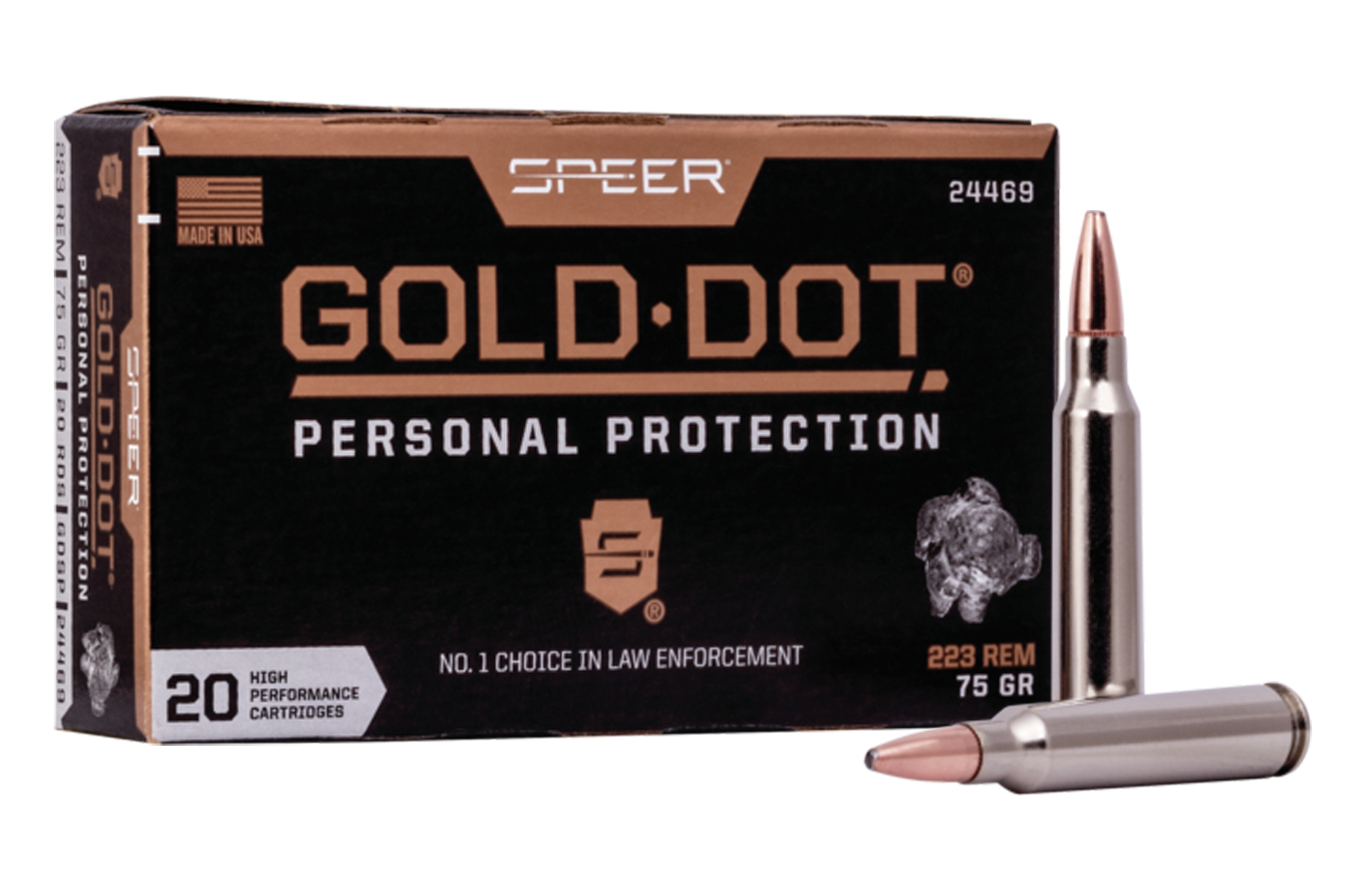 SPEER AMMUNITION 223 REM 75 GR GOLD DOT