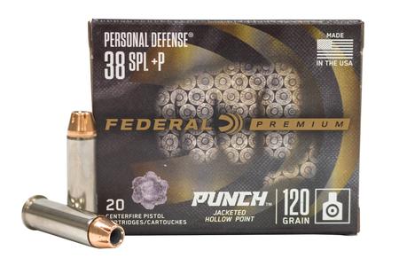 38 SPL +P 120 GR JHP PERSONAL DEFENSE PUNCH