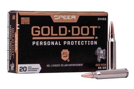 Speer 223 Remington 55 gr SP Gold Dot 20/Box