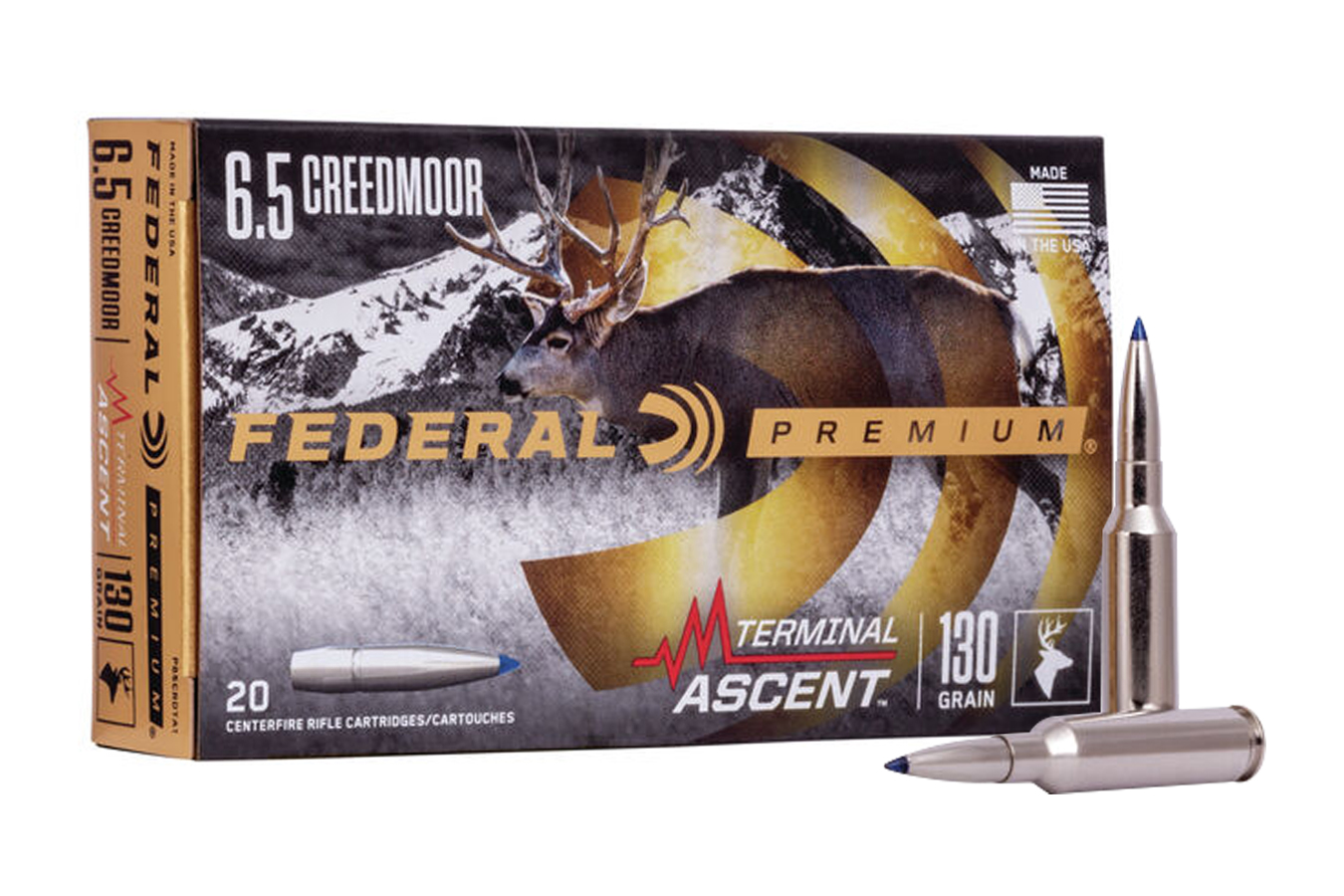 Federal 6.5 Creedmoor 130 gr Terminal Ascent Bonded 20/Box Sportsman