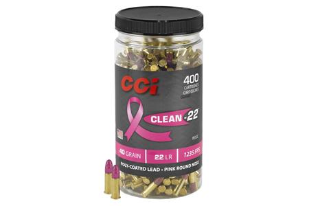 22 LR 40 GR CLEAN-22 PINK 400 RD CONTAINER