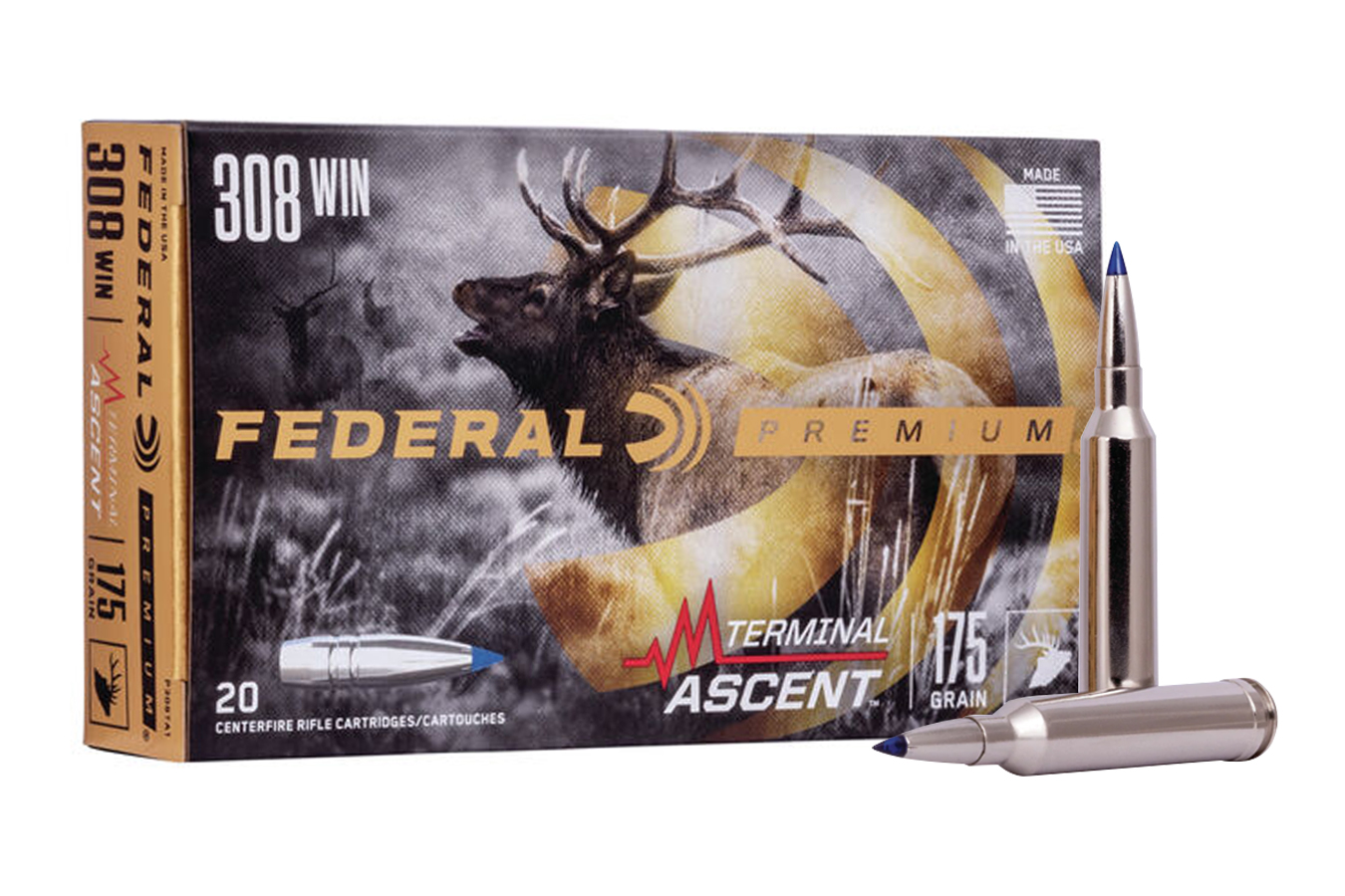 FEDERAL AMMUNITION 308 WIN 175 GR TERMINAL ASCENT