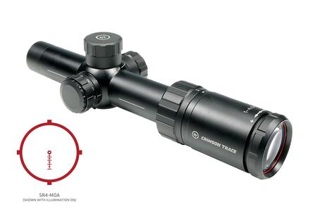 CRIMSON TRACE 2-Series 1-4x24mm Tactical Riflescope with SR4-MOA Reticle