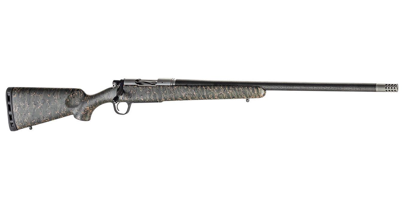 CHRISTENSEN ARMS RIDGELINE 308 WINCHESTER BOLT-ACTION RIFLE WITH GREEN/BLACK/TAN STOCK