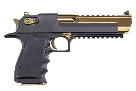 MAGNUM RESEARCH Desert Eagle 50AE Semi-Automatic Pistol with Titanium Gold Slide