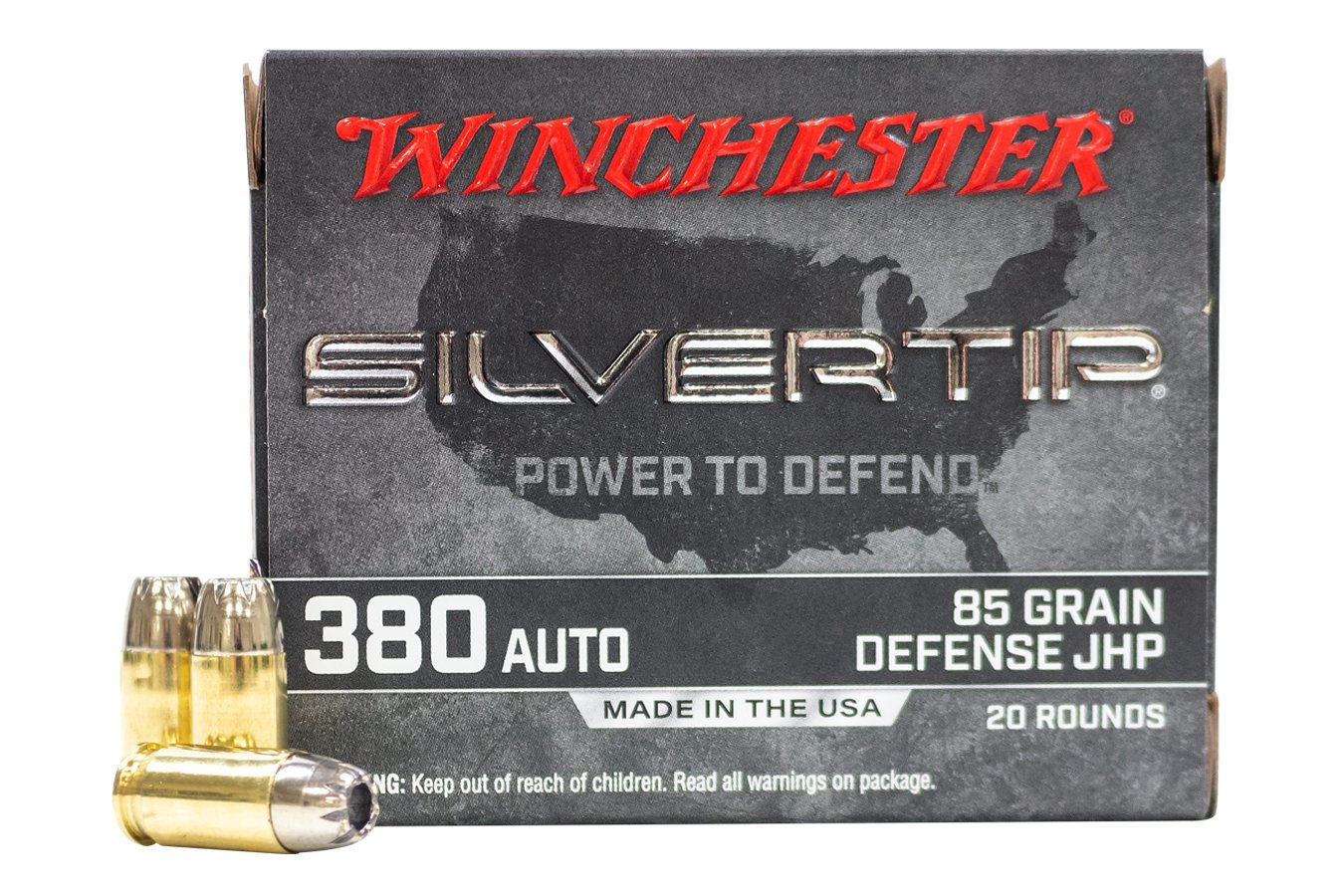 WINCHESTER AMMO 380 AUTO 85 GR SILVERTIP JHP