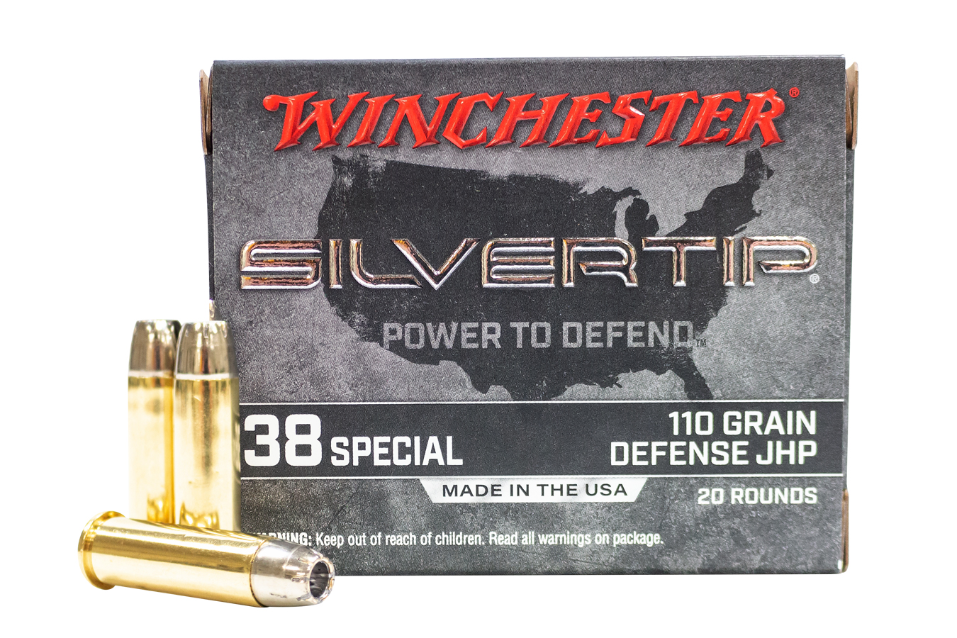 WINCHESTER AMMO 38 SPL 110 GR SILVERTIP JHP