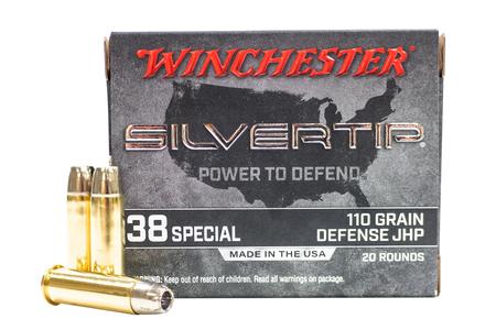 WINCHESTER AMMO 38 Special 110 gr Jacketed Hollow Point Silvertip 20/Box