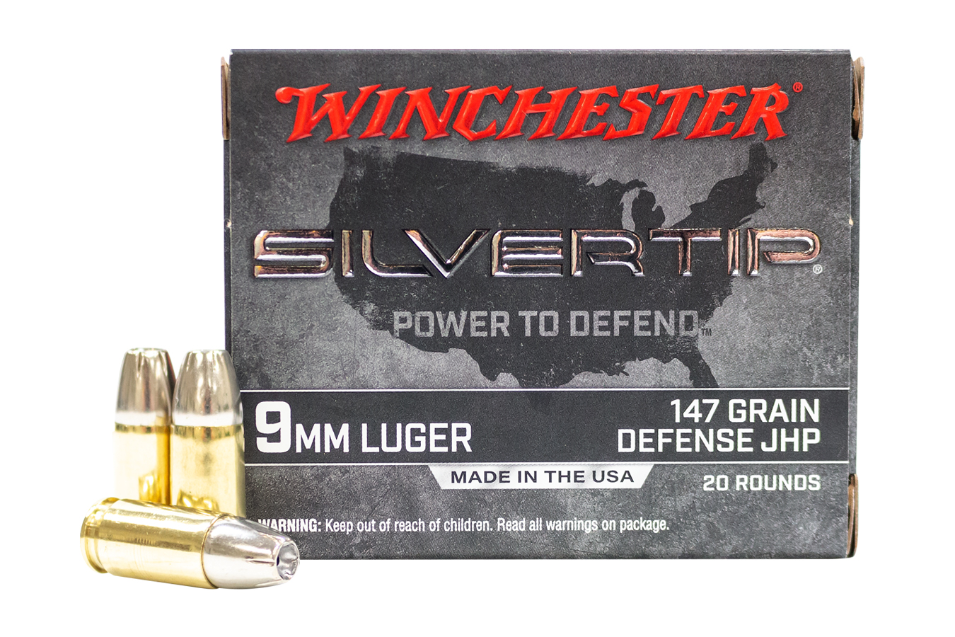 WINCHESTER AMMO 9MM 147 GR SILVERTIP JHP