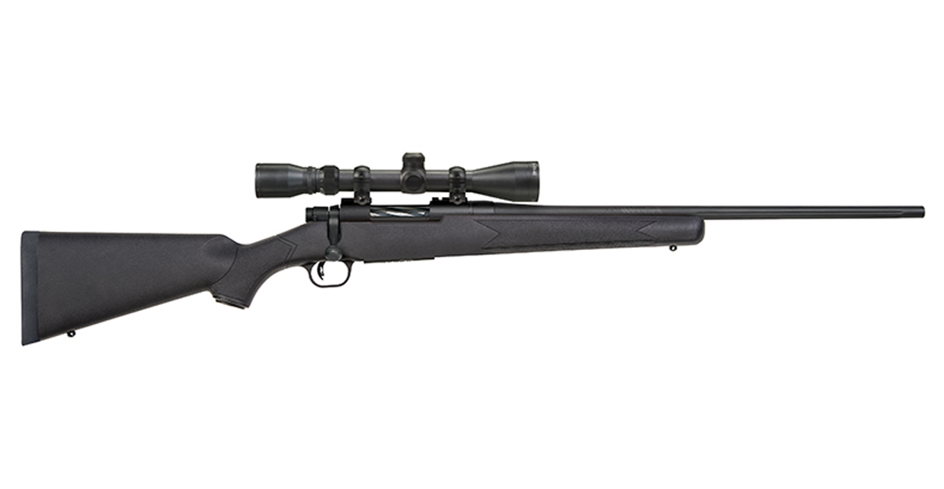 MOSSBERG PATRIOT 243 WIIN 22 IN BBL BLK SYNTHETIC STOCK WITH SCOPE
