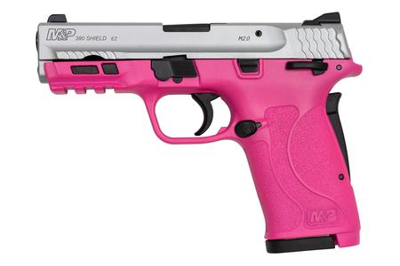 M&P380 SHIELD EZ 380 ACP SEMI-AUTOMATIC PISTOL WITH PRISON PINK FRAME AND SILVER 