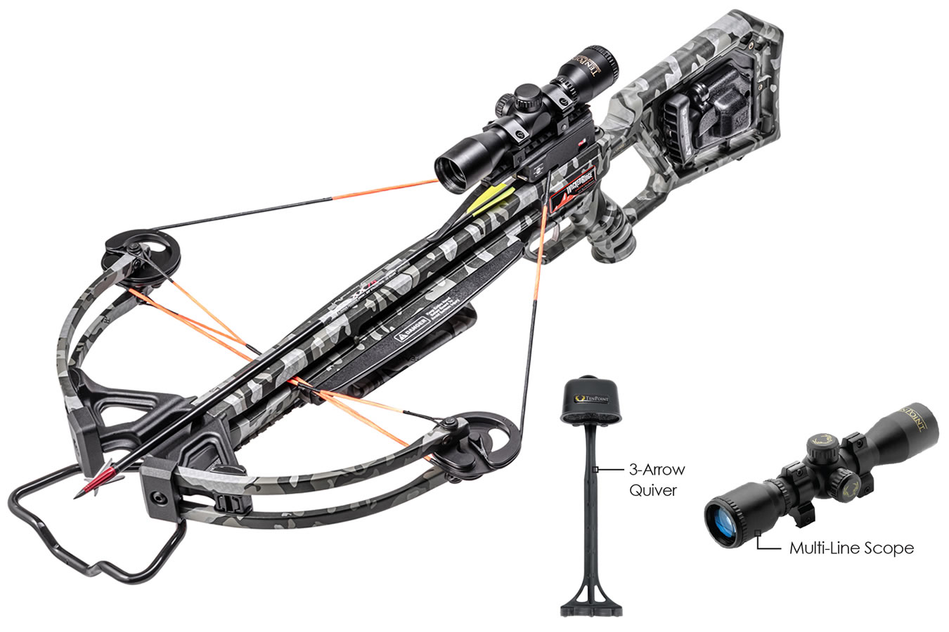 WICKED RIDGE RAMPAGE 360 ACU DRAW CROSSBOW PACKAGE