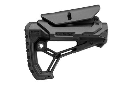 FAB DEFENSE AR-15 Buttstock with Cheek-Rest (For Mil-Spec and Commercial Tubes)