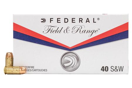 FEDERAL AMMUNITION 40SW 180 gr FMJ Field and Range 50/Box