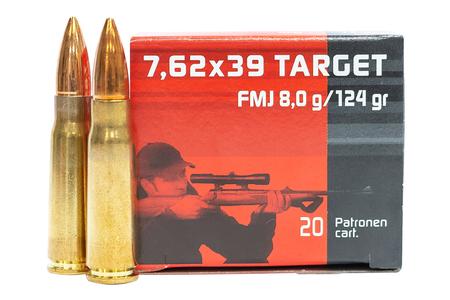 GECO 7.62x39mm 124 gr FMJ Target 20/Box