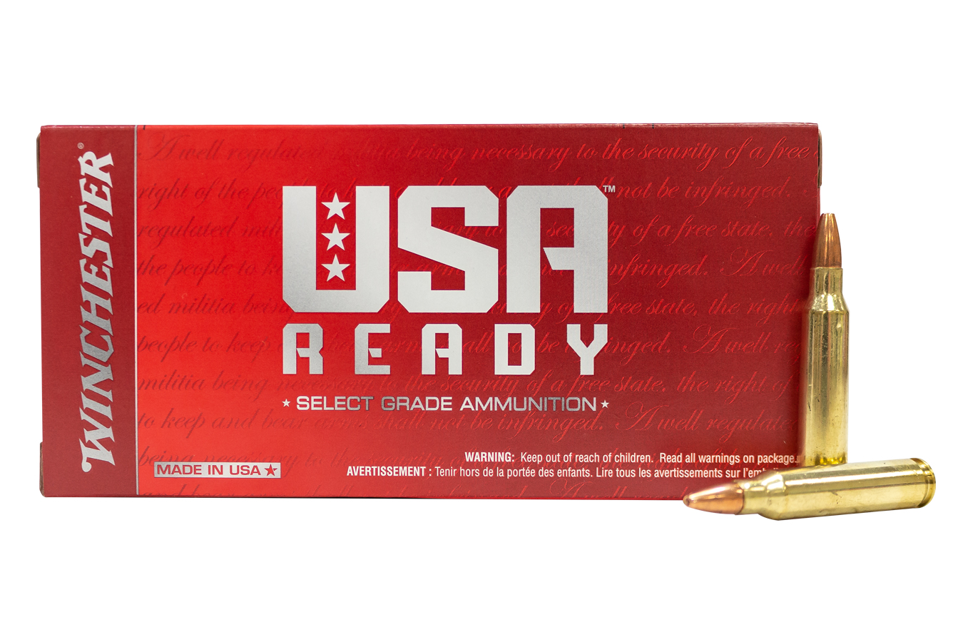 WINCHESTER AMMO 223 REM 62 GR OPEN TIP USA READY