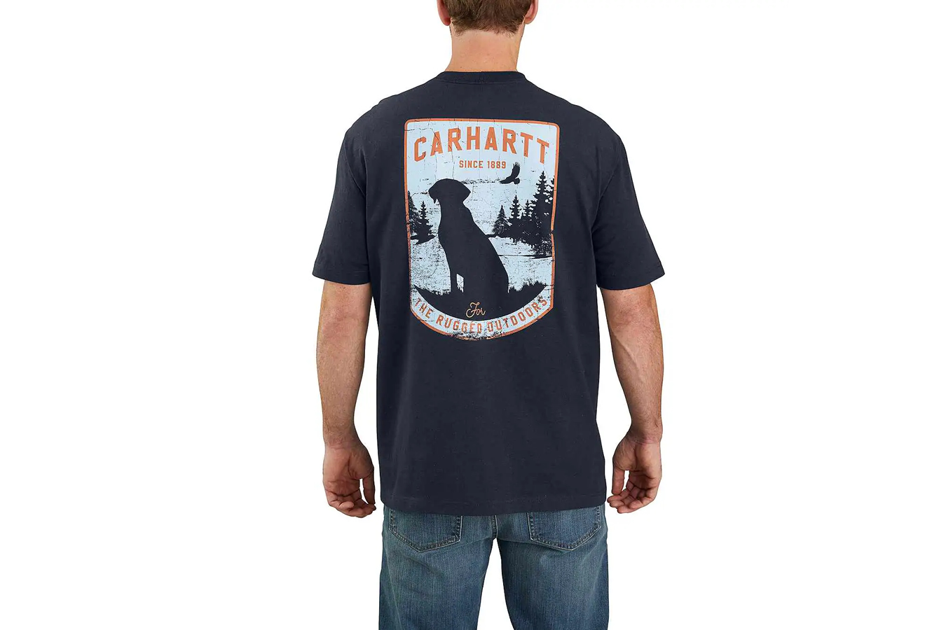 Original Fit Heavyweight Short Sleeve Pocket Dog Graphic T-Shirt