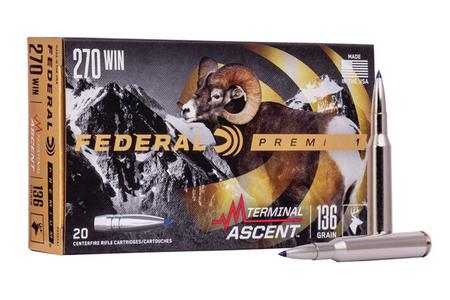 Federal 270 Win 136 gr Terminal Ascent 20/Box