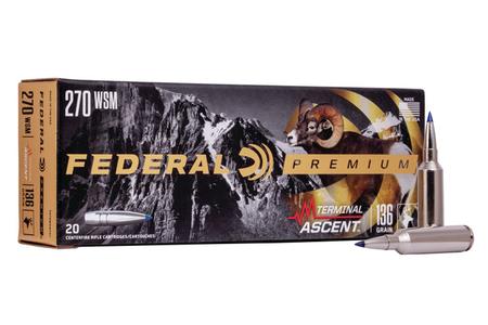 FEDERAL AMMUNITION 270 Winchester Short Magnum 136 gr Terminal Ascent 20/Box