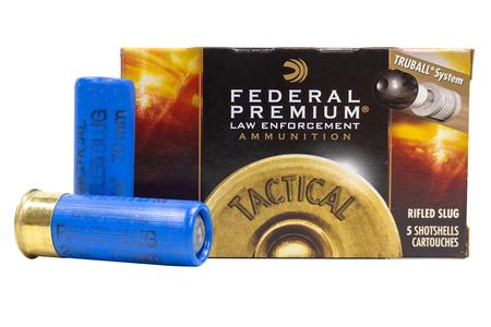 FEDERAL AMMUNITION 12 Gauge 2-3/4 Inch 1 oz Tactical Truball Rifled Slug 5/Box (New, Old Stock)