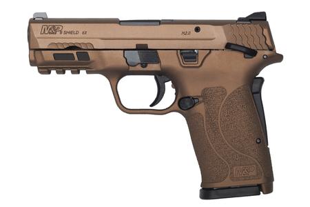 SMITH AND WESSON MP9 Shield M2.0 EZ 9mm Pistol with Burnt Bronze Cerakote Finish and Thumb Safety