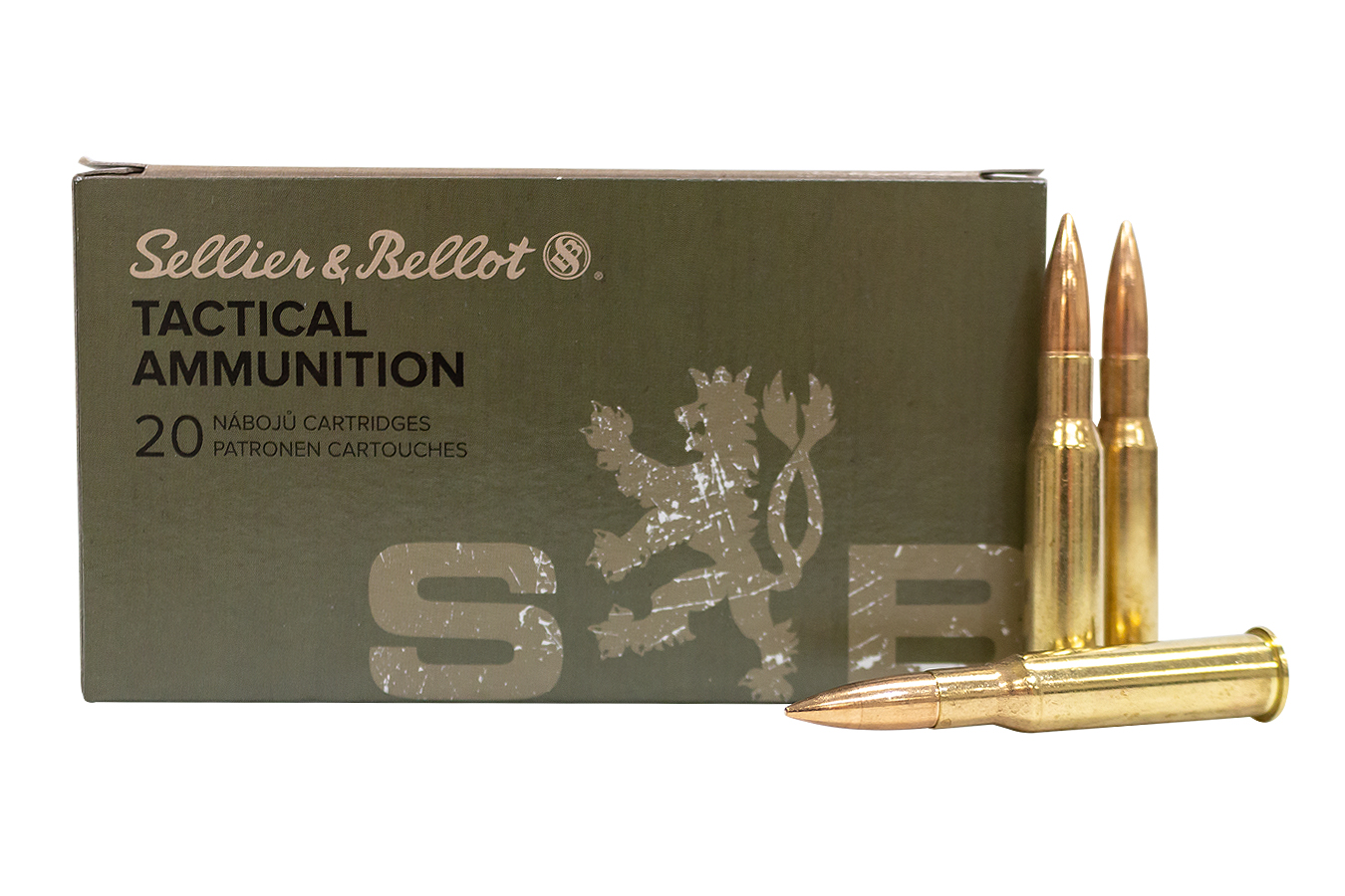 SELLIER AND BELLOT 7.62X54 R 180 GR FMJ 20/BOX