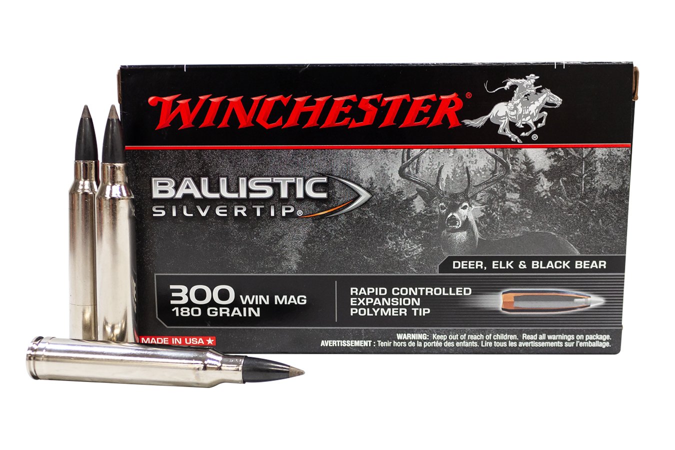 WINCHESTER AMMO 300 WIN MAG 180 GR BALLISTIC SILVERTIP