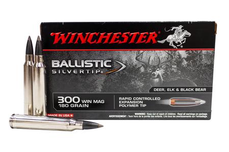 WINCHESTER AMMO 300 Win Mag 180 gr Polymer Ballistic Silvertip 20/Box