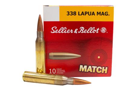 SELLIER AND BELLOT 338 Lapua Magnum 250 gr Hollow Point Boat-Tail 10/Box