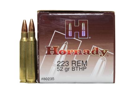 HORNADY 223 Remington 52 gr Boat-Tail Hollow Point 50/Box