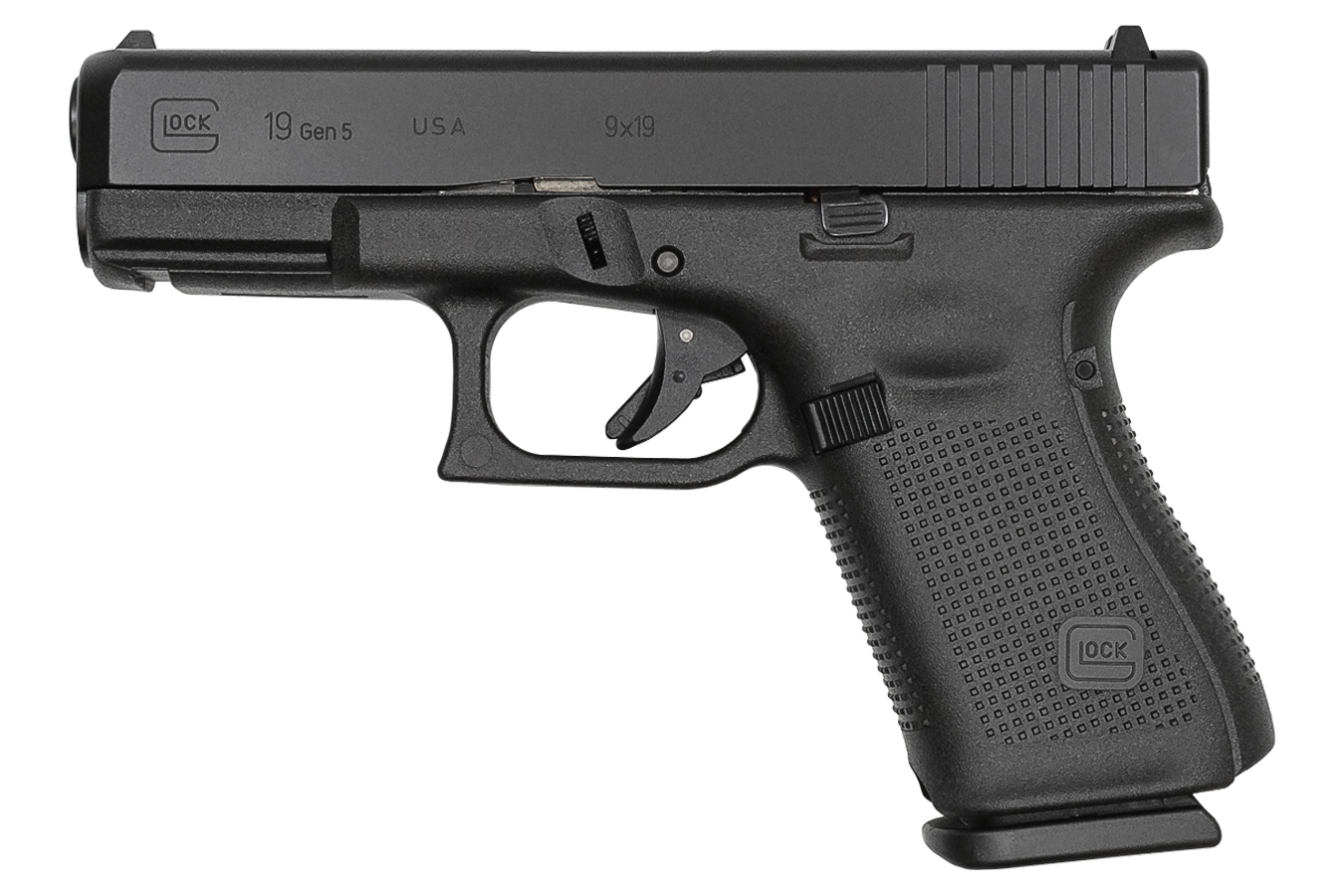 GLOCK GEN5 G19 9MM 4.02` BBL BLACK 10 RND MAGS 