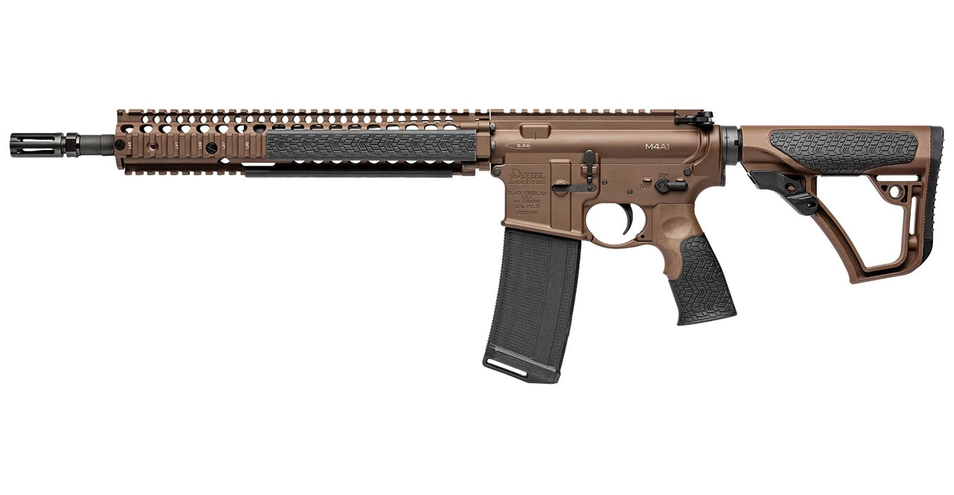 DDM4 M4A1 5.56 NATO 14.5 IN BBL FDE FLASHIDER PERMANENTLY ATTACHED
