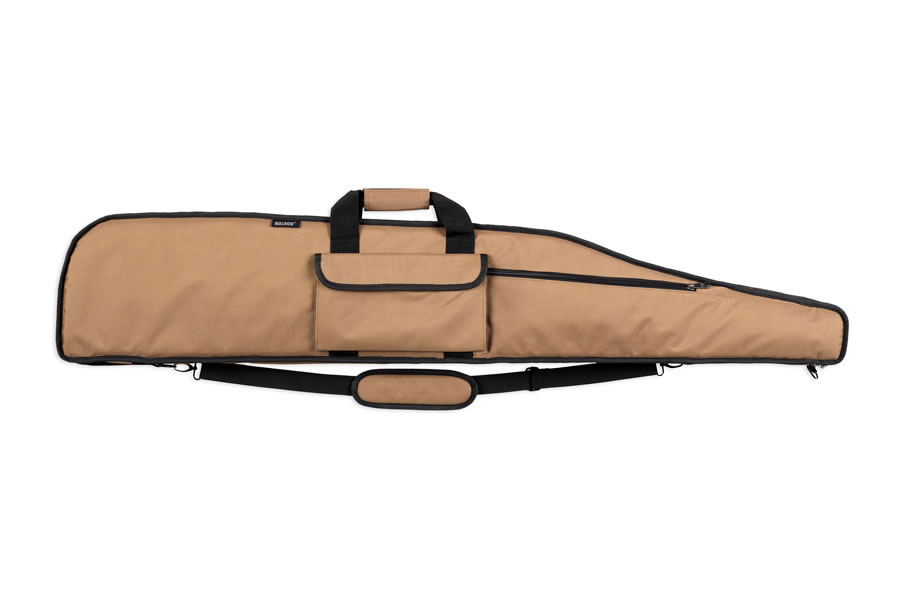 BULLDOG DELUXE 55 INCH LONG RANGE RIFLE CASE (TAN WITH BLACK TRIM)