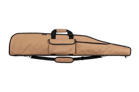 DELUXE 55 INCH LONG RANGE RIFLE CASE (TAN WITH BLACK TRIM)