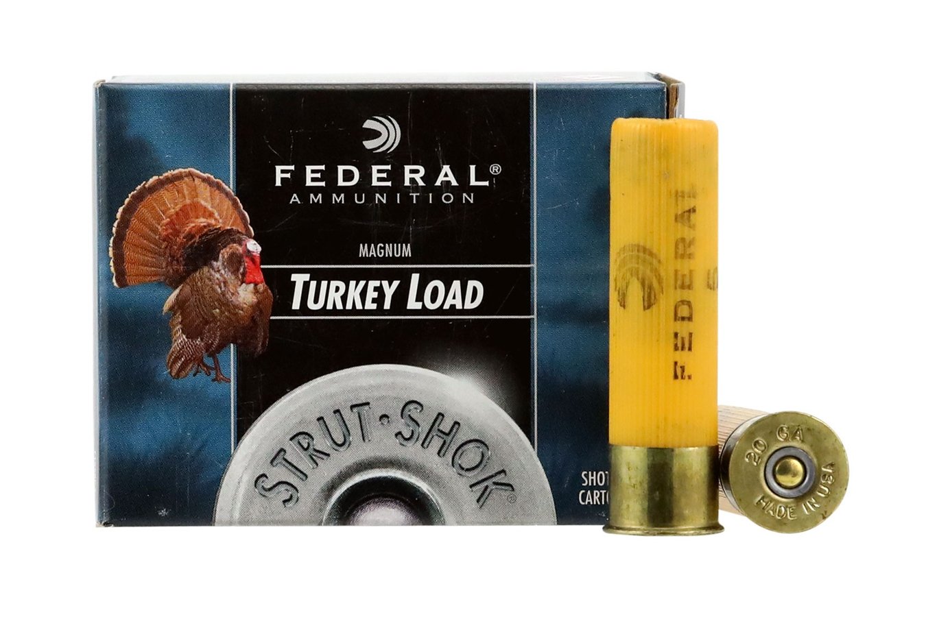 FEDERAL AMMUNITION 20 GA 3 IN 1-1/4 OZ STRUT SHOK TURKEY