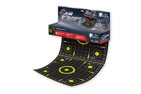 ALLEN COMPANY EZ AIM Pull-N-Shoot Splash 12x12 Sight-In Grid Target Roll, 8-Piece