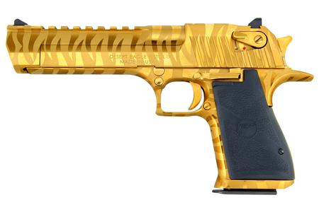 MAGNUM RESEARCH Mark XIX 357 Mag Titanium Gold Pistol with Tiger Stripes