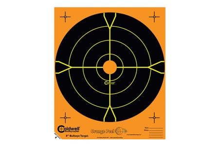 ORANGE PEEL BULLSEYE TARGETS, 5.5 IN, 50 CT